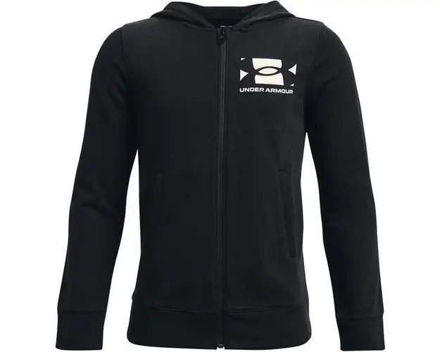 Hanorac copii Under Armour Rival Terry Fz 1361700-002, 128, Negru