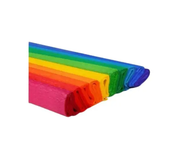 Hartie creponata, multicolor, 10 role /set