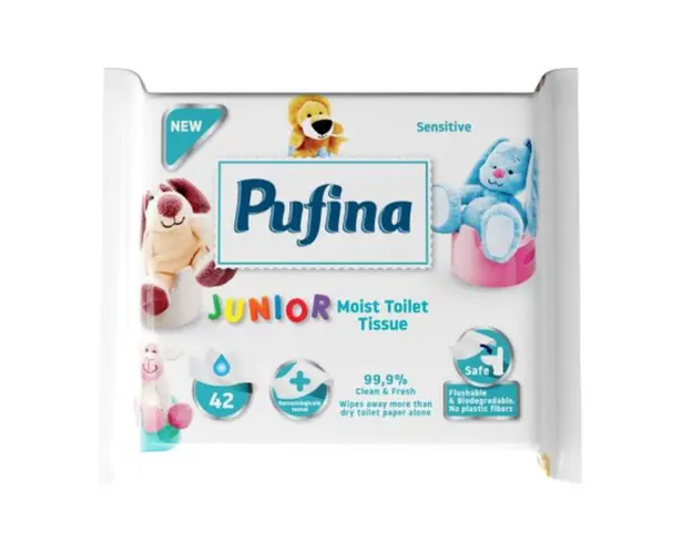 Hartie Igienica Umeda - Pufina Junior Sensitive, 42 buc.