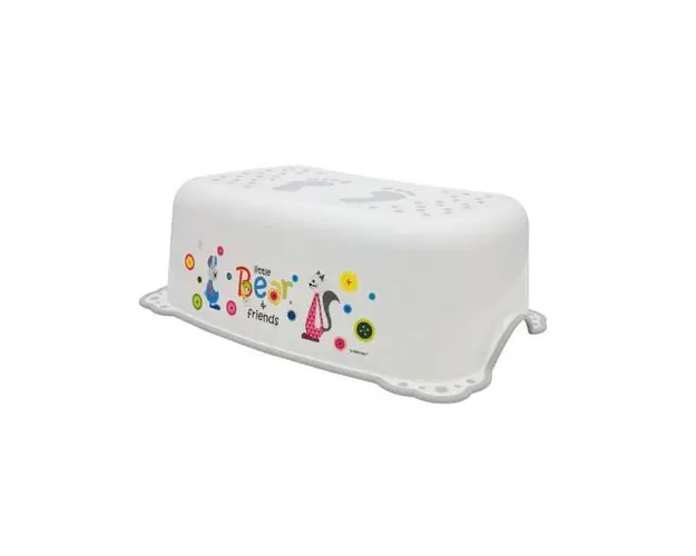 Inaltator anti-derapant pentru toaleta si chiuveta Little Bear and Friends Gri