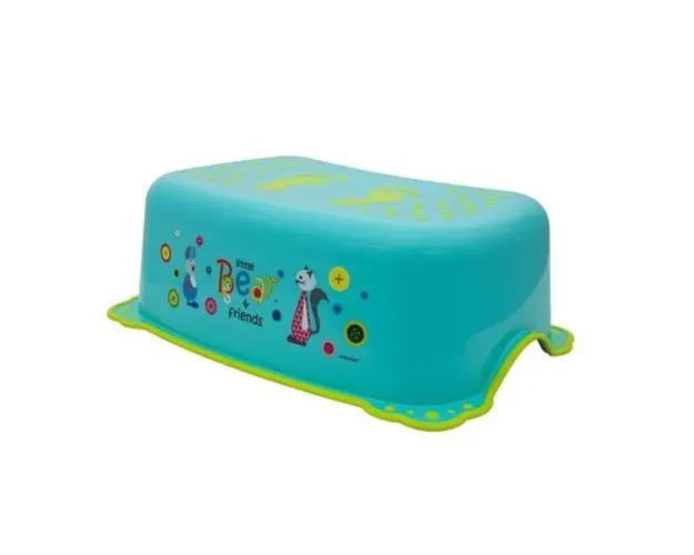 Inaltator anti-derapant pentru toaleta si chiuveta Little Bear and Friends Turquoise 