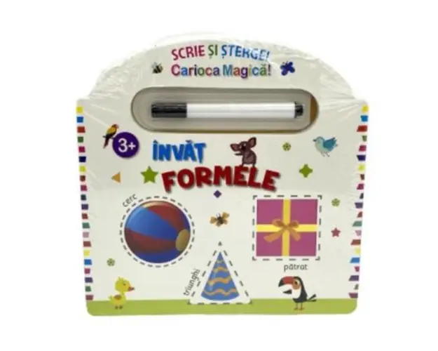 Invat formele - scrie si sterge cu carioca, 7Toys