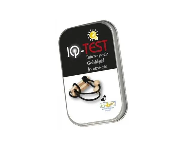 IQ-Test. Joc cu inel in cutie metalica: Black