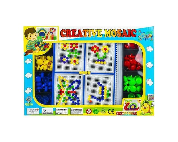 Joc creativ mozaic, 4 culori, 7Toys
