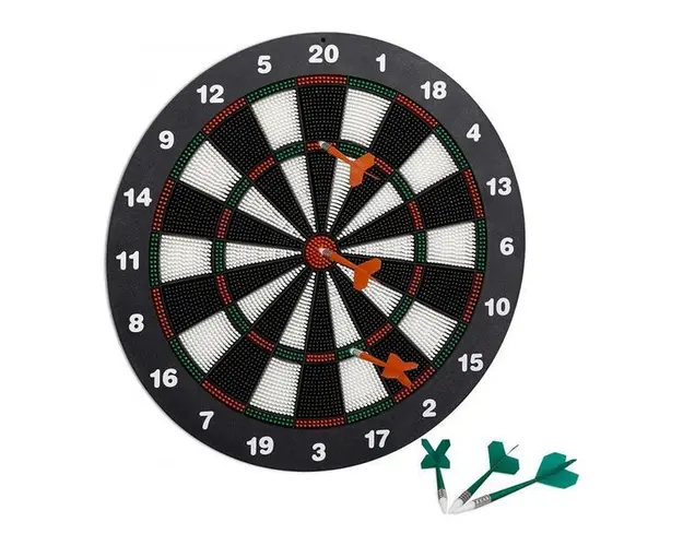 Joc darts Soft pentru copii/adulti, 6 sageti plastic, &Oslash; 42 cm - Caerus Capital