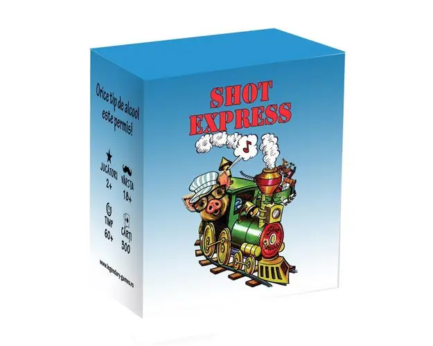 Joc de carti pentru petreceri - Shot Express, 300 provocari, limba romana, pentru 2-8 jucatori