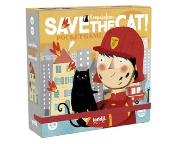 Joc de cooperare: Save The Cat. Pompierii salveaza pisica
