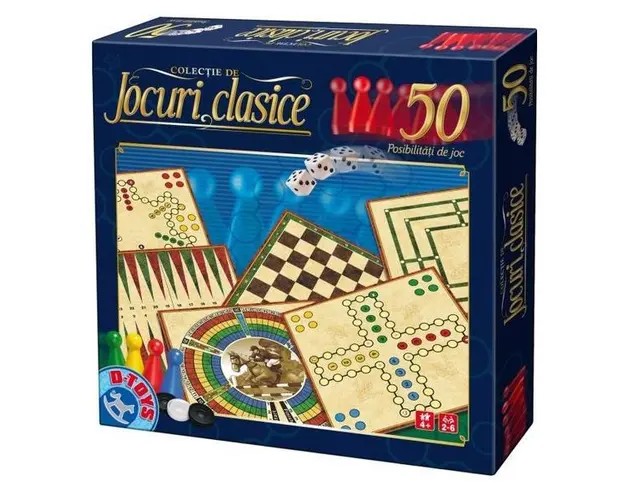 Joc de societate - Colectie de jocuri clasice: 50 posibilitati de joc