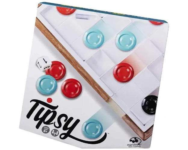 Joc de strategie 3D Marbles Tipsy din lemn