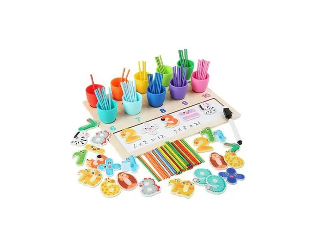 Joc din lemn, Matematica cu cifre si betisoare, 7Toys