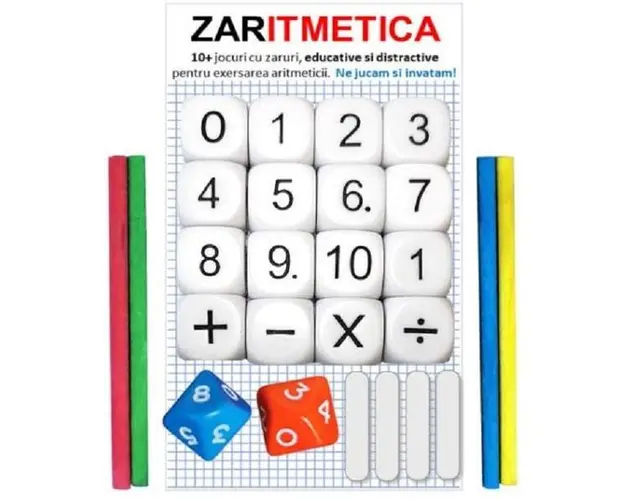Joc educativ cu zaruri - Zaritmetica