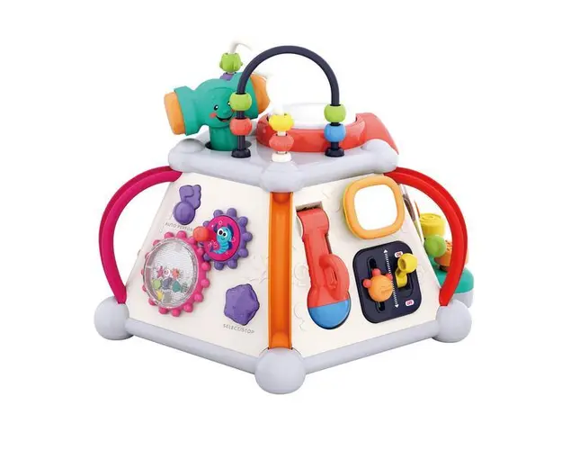 Jucarie cu activitati, Piramida cu sunete si lumini Hola Toys