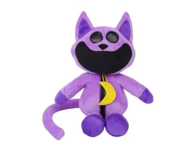 Jucarie de plus, Cat Nap, pisica zambitoare, mov, 60 cm