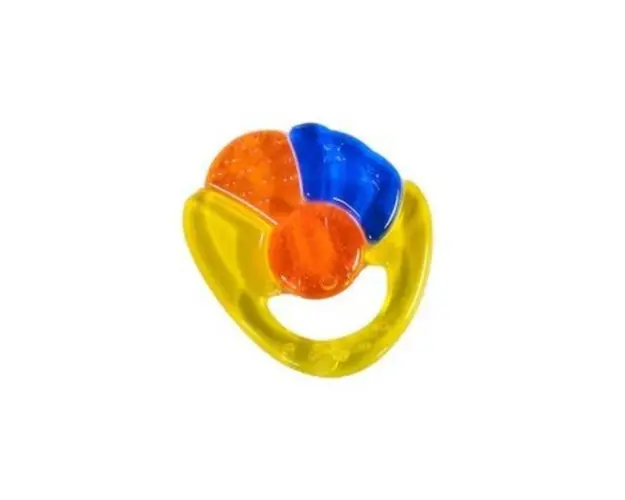 Jucarie dentitie Cangaroo Yellow Rainbow 