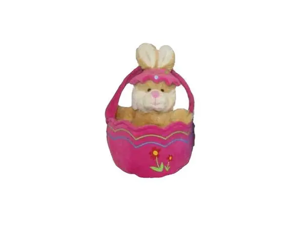Jucarie din plus animal in cosulet Fucsia