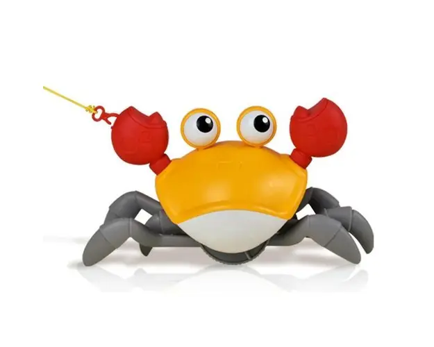 Jucarie interactiva Crab cu senzor de miscare, galben