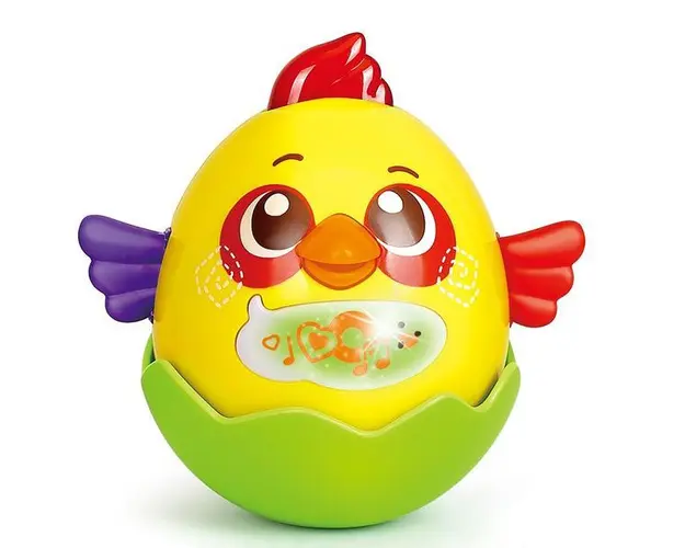 Jucarie interactiva pentru copii Gossip Bird galben Hola Toys
