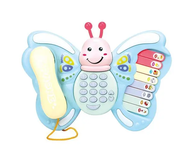 Jucarie muzicala cu pian si telefon Fluturas 
