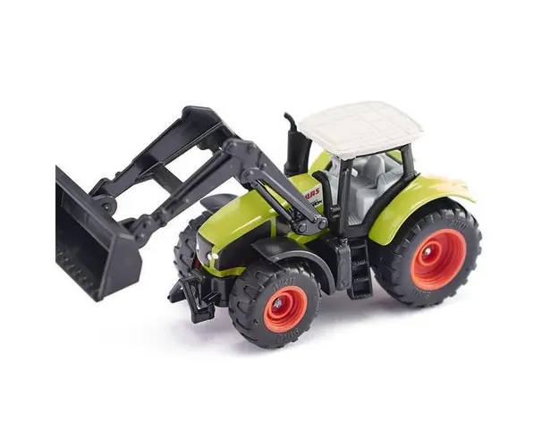Jucarie - Tractor Claas Axion cu incarcator frontal, SIKU 1329 