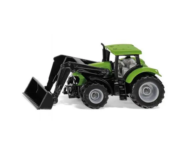 Jucarie - Tractor Deutz Fahr cu incarcator frontal metalic, SIKU 1394