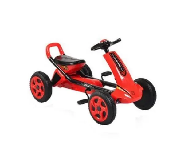 Kart cu pedale si roti gonflabile Moni Drift Air Red 