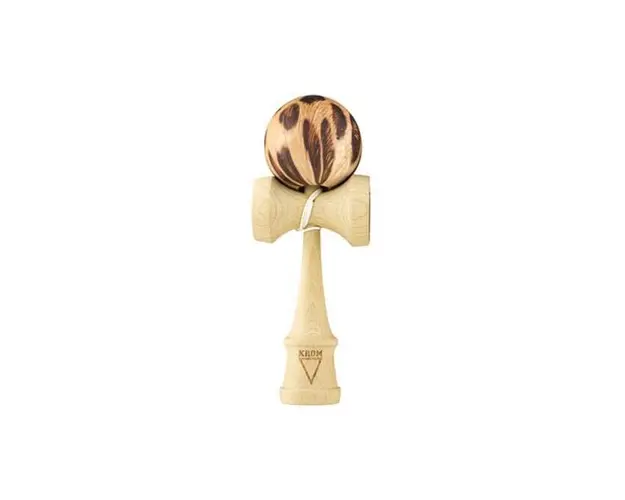 Kendama Krom Rubber Leopard (maro+portocaliu)