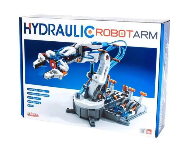 Kit robotica de constructie brat hidraulic (ro)