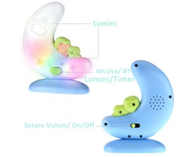Lampa de Veghe Semiluna cu Bluetooh Kaichi