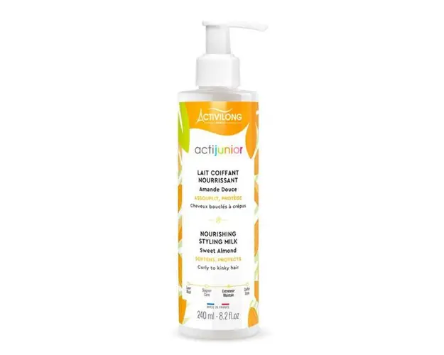 Lapte Hranitor Leave-In pentru Par Cret pentru Copii - Activilong Actijunior Nourishing Styling Milk, 240 ml