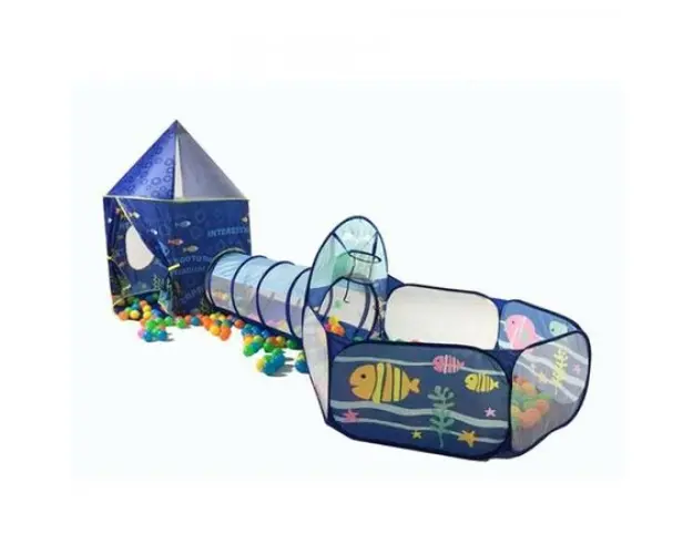 Loc de joaca 3 in 1Aquarium : Cort, tunel si piscina