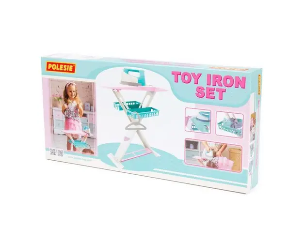 Masa calcat, fier calcat cu accesorii, 62x25x49 cm, 7Toys