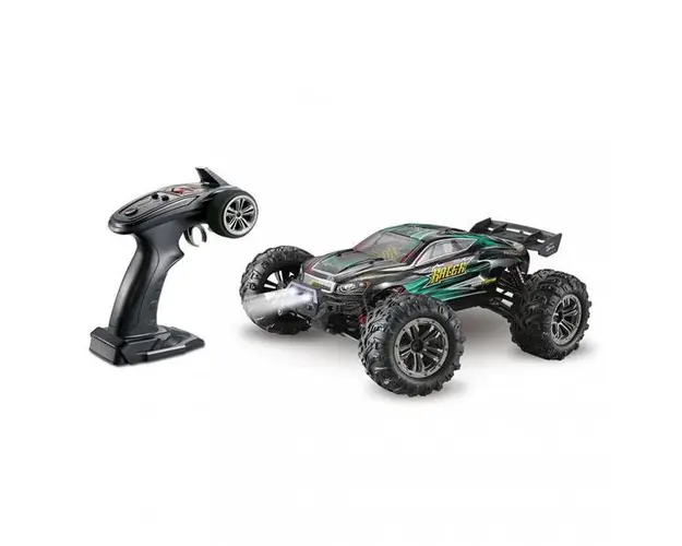 Masina cu telecomanda JJRC 9138 verde 4WD 1:16 2.4G viteza maxima ~36km/h acumulator 7.4V 500 mAh Li-Ion autonomie ~15min