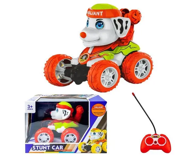 Masina cu telecomanda RC pentru copii, cascadorie, rotire la 360 grade, rasturnari 180 grade, muzica si lumini