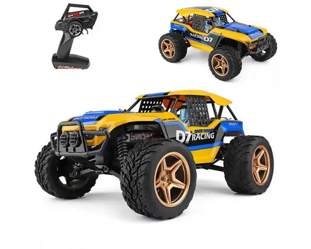 Masina cu telecomanda Wltoys D7 1:12 4WD 2.4G viteza maxima ~45km/h acumulator 7.4V 1500 mAh Li-Ion autonomie ~10 min
