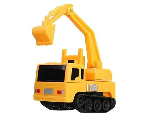 Masinuta excavator cu pista magic track pentru copii, cu pix magic