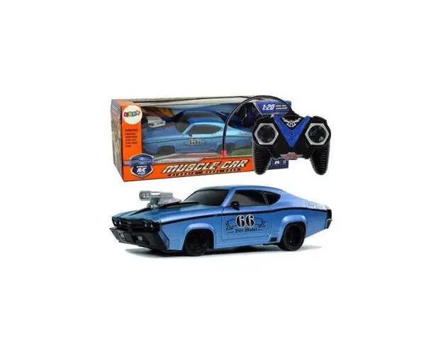 Masinuta sport RC pentru copii cu telecomanda, albastra, 1:20, 10244
