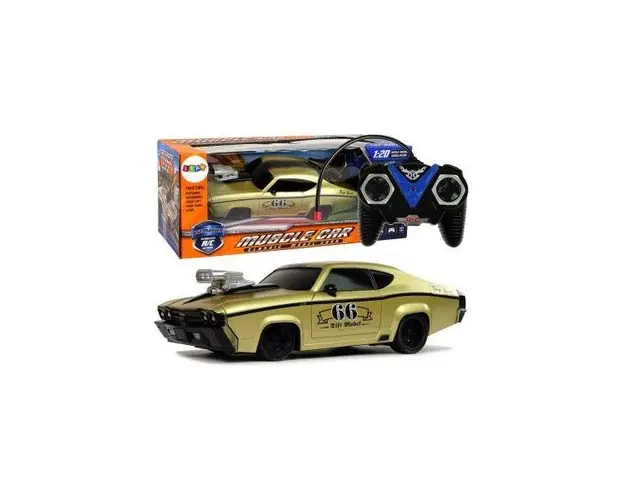Masinuta sport RC pentru copii cu telecomanda, aurie, 1:20, 10245