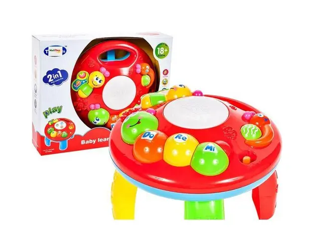 Masuta interactiva copii, cu lumini si sunete Bebeking