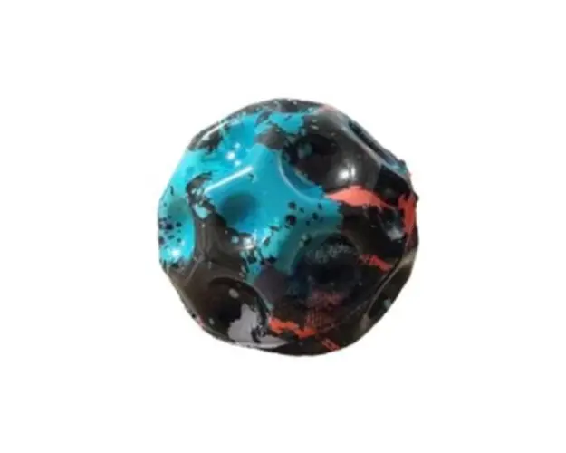 Minge saltareata, super space ball, culoare camuflaj verde, 7 cm