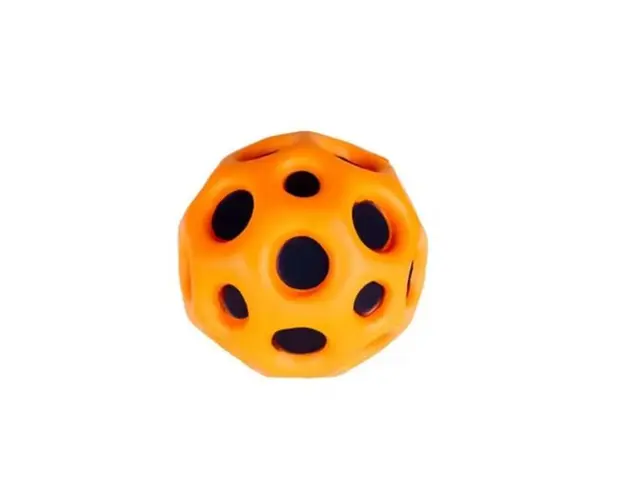 Minge saltareata, super space ball, culoare portocalie, 7 cm