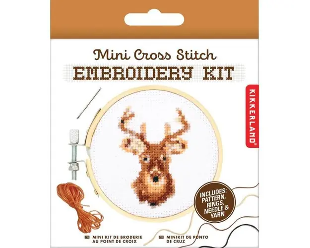Mini kit de brodat: Ren