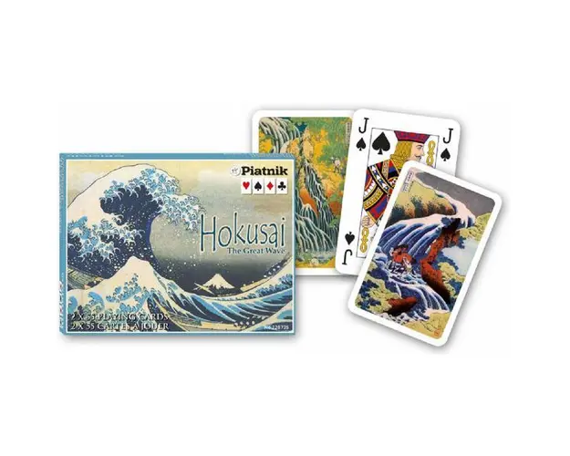 Pachet Dublu Carti de Joc - Hokusai The Great Wave