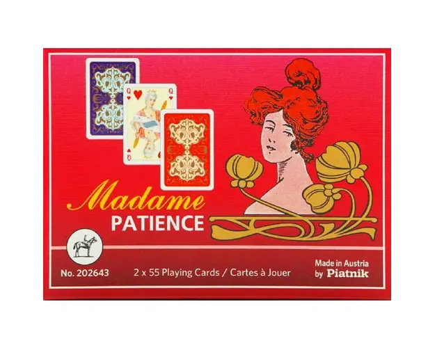 Pachet dublu carti de joc - Madame patience format mic