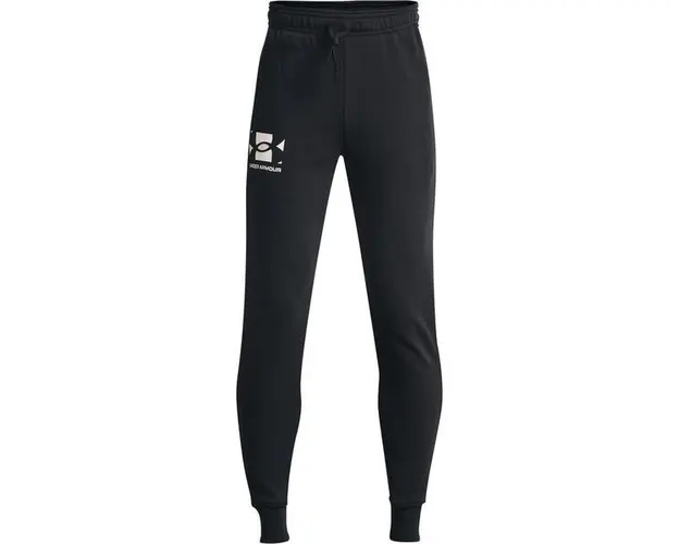 Pantaloni copii Under Armour Rival Terry 1361715-002, 128, Negru