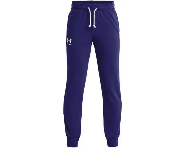 Pantaloni copii Under Armour Ua Rival Terry Jogger 1377254-468, 146, Albastru