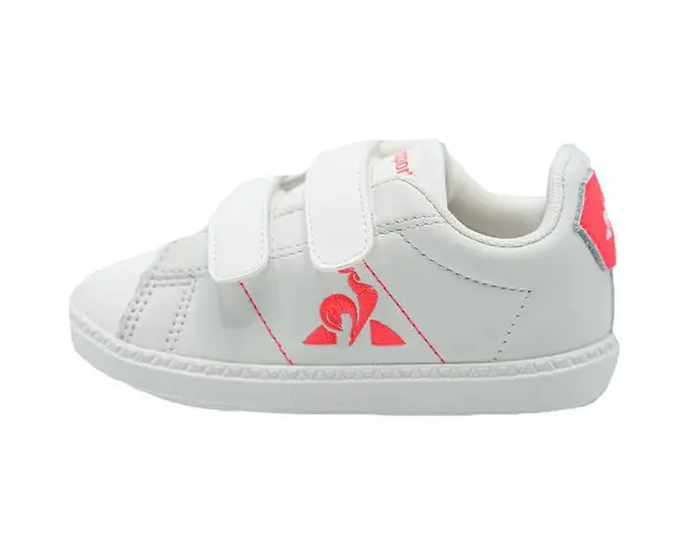 Pantofi sport copii Le Coq Sportif Courtclassic Baby Girl Fluo 2310275, 26, Alb