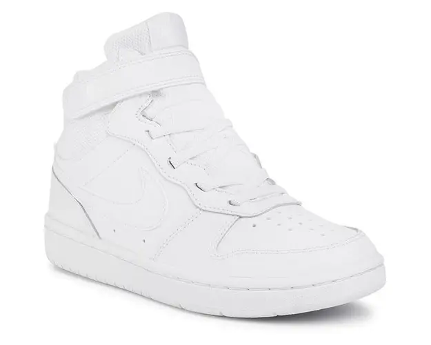 Pantofi sport copii Nike Court Borough Mid 2 (PSV) CD7783-100, 28.5, Alb