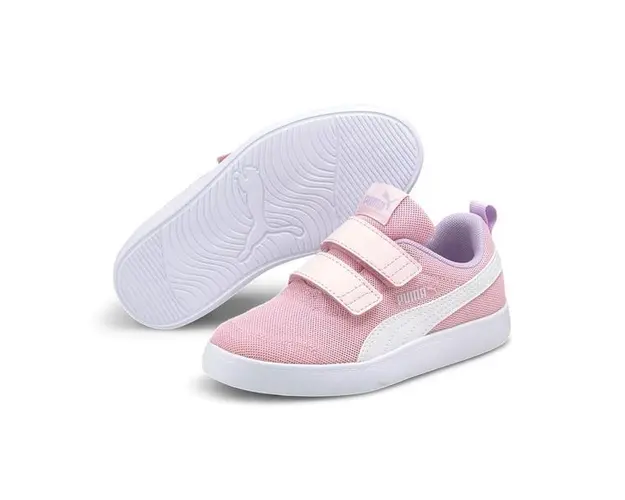 Pantofi sport copii Puma Courtflex V2 Mesh 37175808, 28, Roz