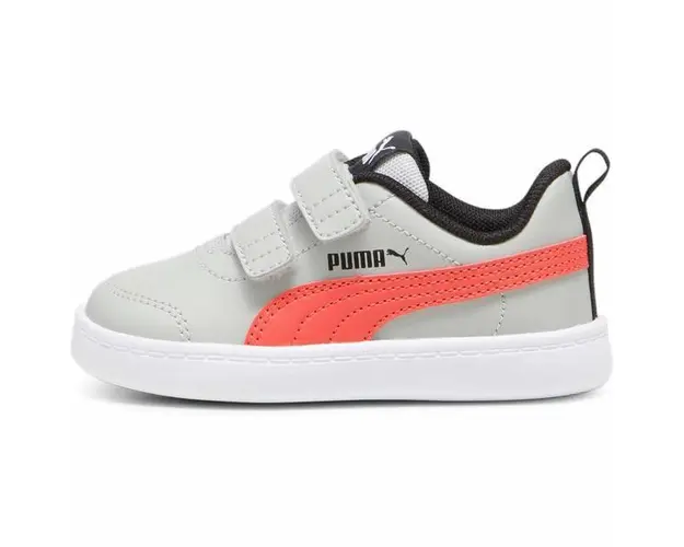 Pantofi sport copii Puma Courtflex V2 V Inf 37154432, 21, Gri
