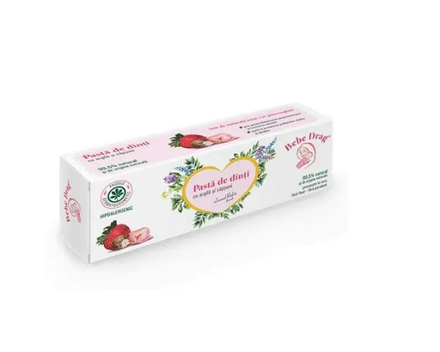 Pasta de Dinti Argila si Capsuni Bebe Drag, 500 ml